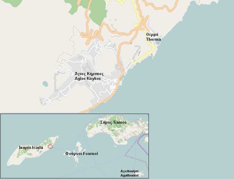 Therma Ikaria, Greece hot spring in Greece