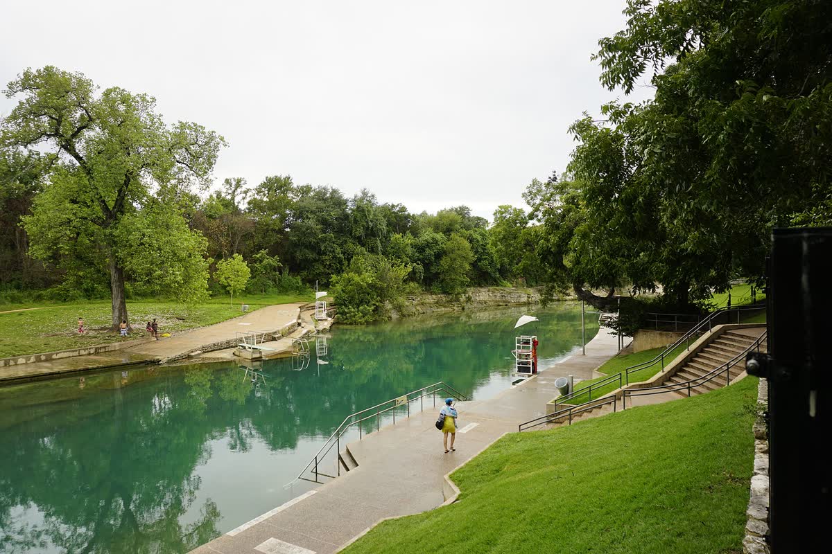 Barton Springs Pool Texas, United States hot spring in United States