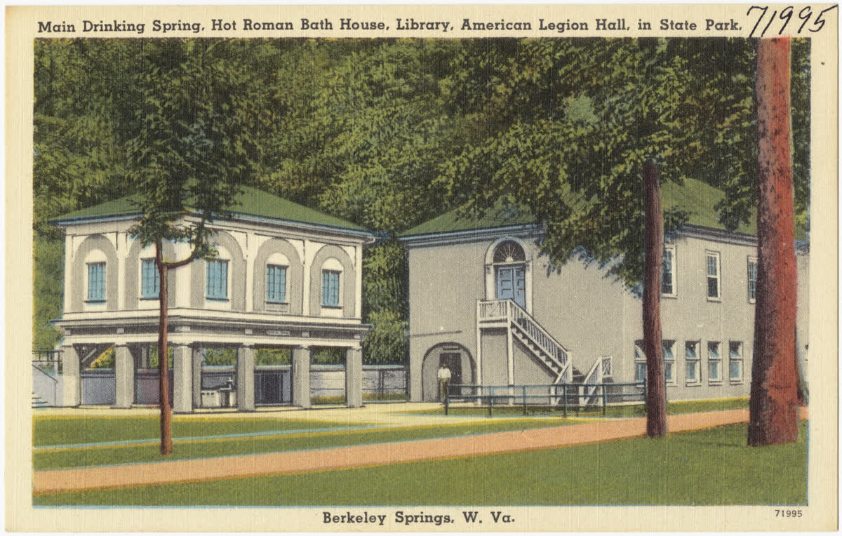 Berkeley Springs State Park, West Virginia hot spring in United States