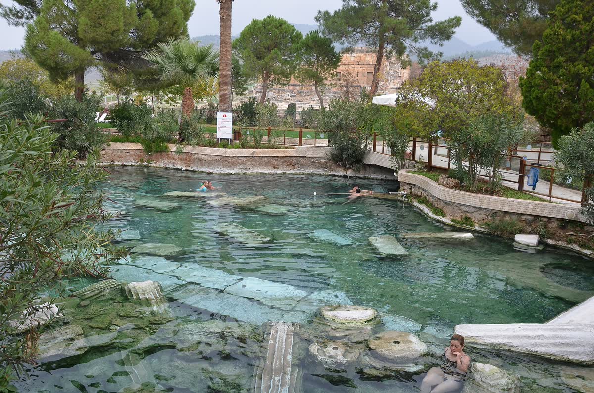Cleopatras Pool At Hierapolis, Turkey hot spring in Turkey