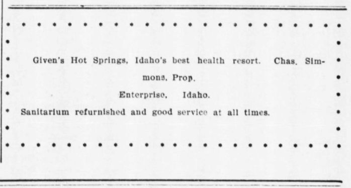 Givens Hot Springs Idaho, United States hot spring in United States