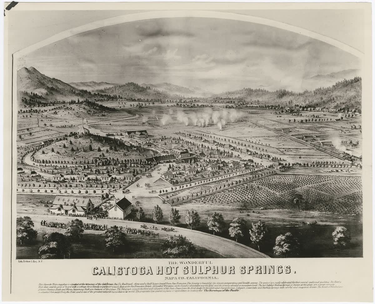 Indian Springs Calistoga, California hot spring in United States