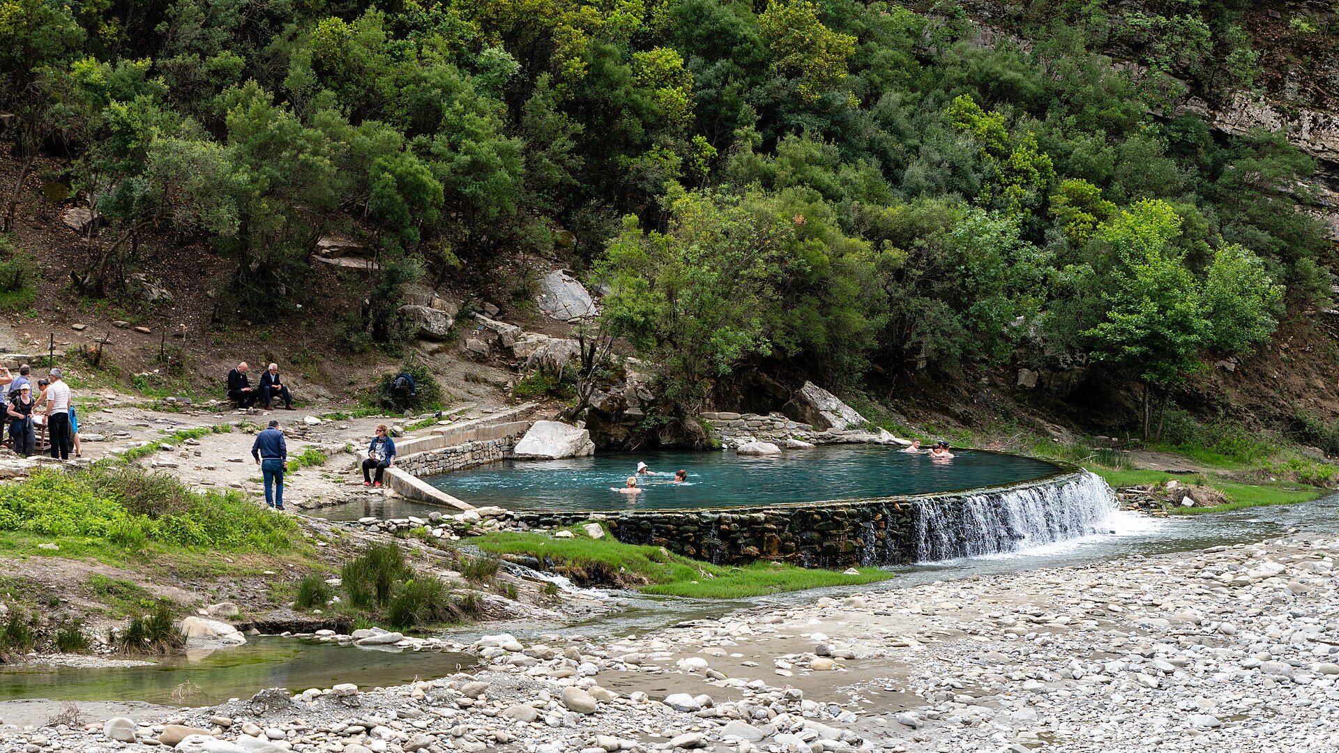 Llixhat Bilaj Thermal Baths, Albania hot spring in Albania
