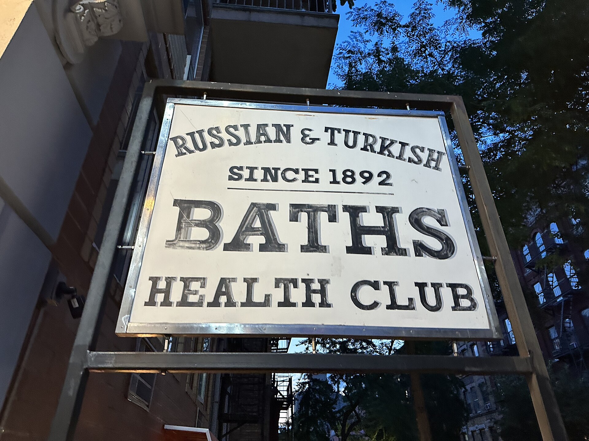 Russian and Turkish Baths, New York hot spring in United States