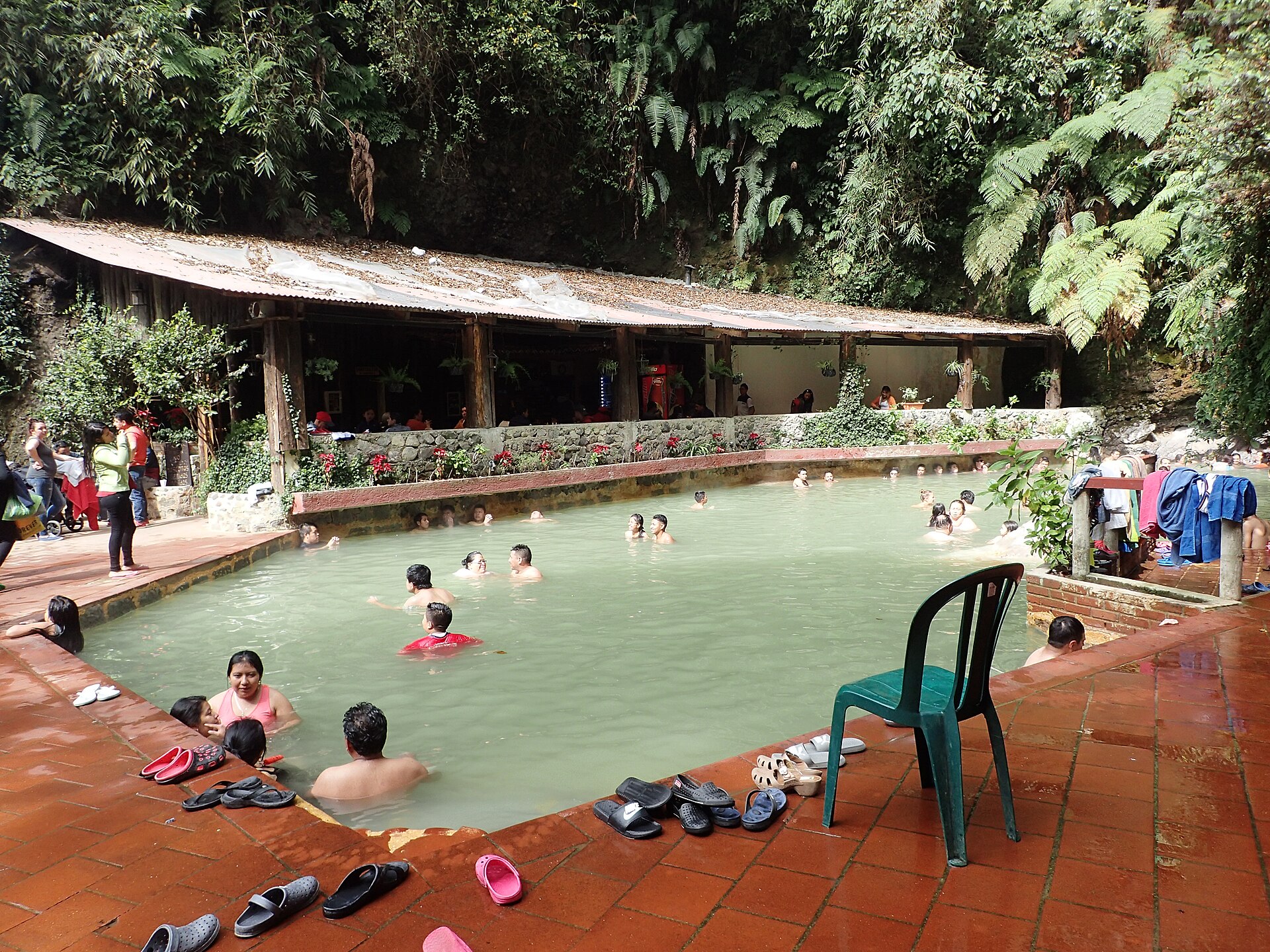 Warm Spring Creek At The Lodge At Big Falls, Belize hot spring in Belize
